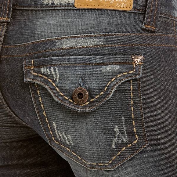 Guess Flirty Straight Jeans -Mariposa Wash - Picture 3 of 7